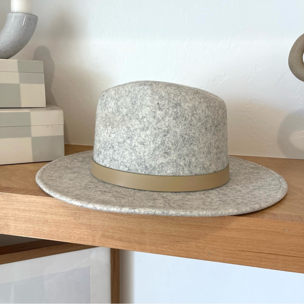 Lack of Color Carlo Mack 100% Wool Grey Fedora Boho Cowgirl Indie Hat Medium - Picture 6 of 11